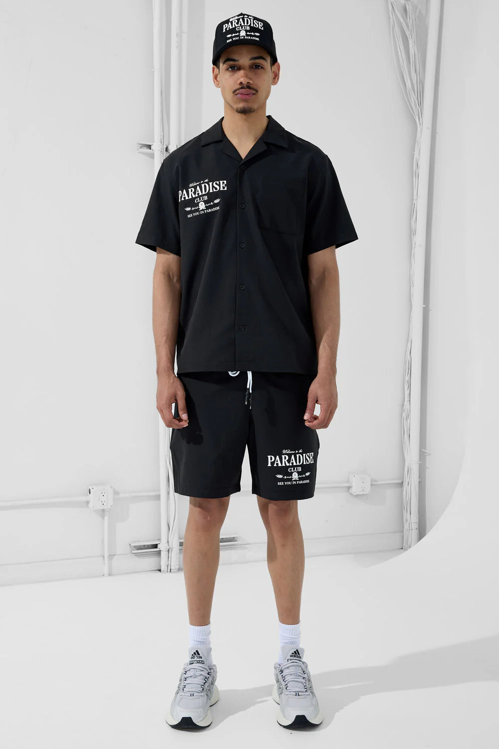 Paradise Club Short Set (Black)