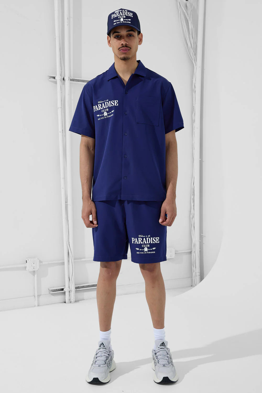 Paradise Club Short Set (Navy)
