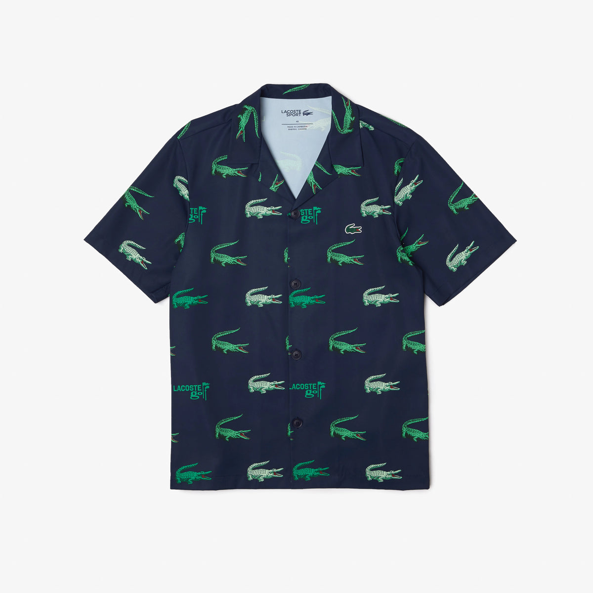 Men’s Golf Printed Short-Sleeve Shirt - Navy Blue • 166 - CH5619