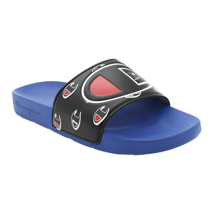 Champion Mens IPO Slides Sandal Flip Flops Repeat  C - ROY/BLK