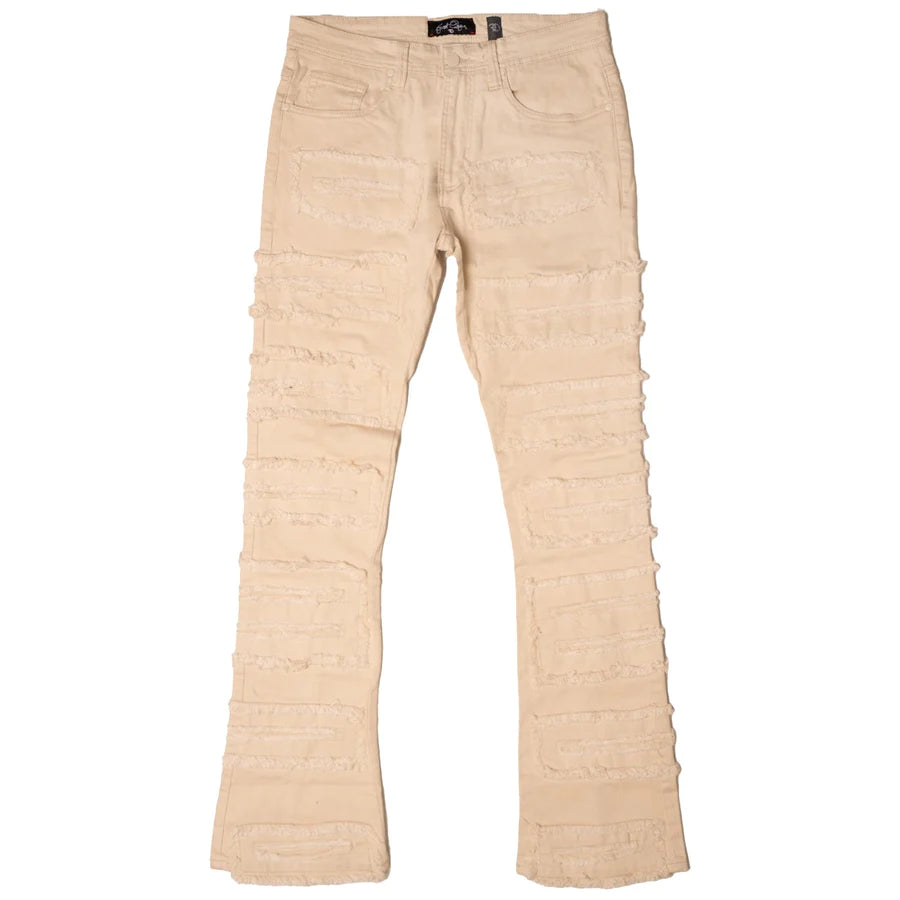Cashay Stacked Jeans - Natural