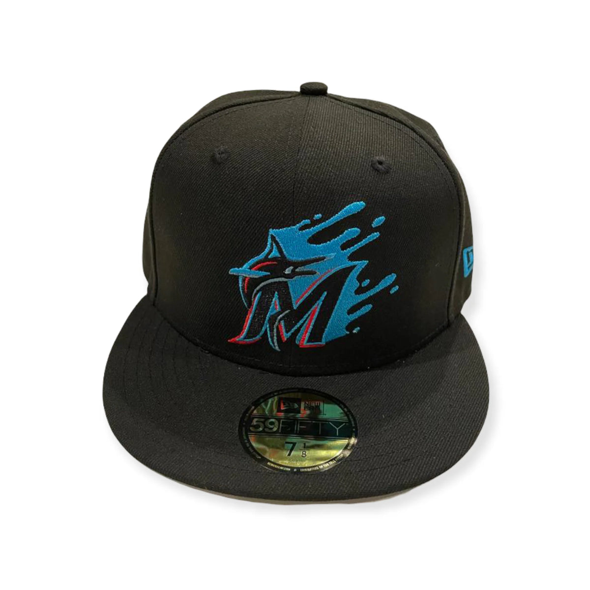 Miami Marlins Splatter Fitted Hat