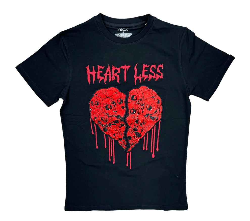 Heartless T-Shirt - Black/Red