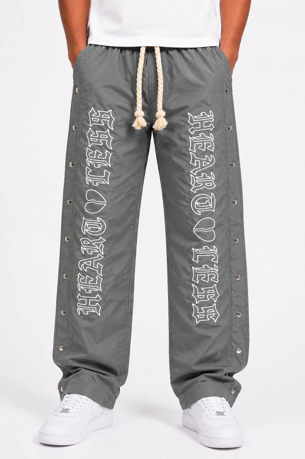 Heartless Nylon Pants (Grey)
