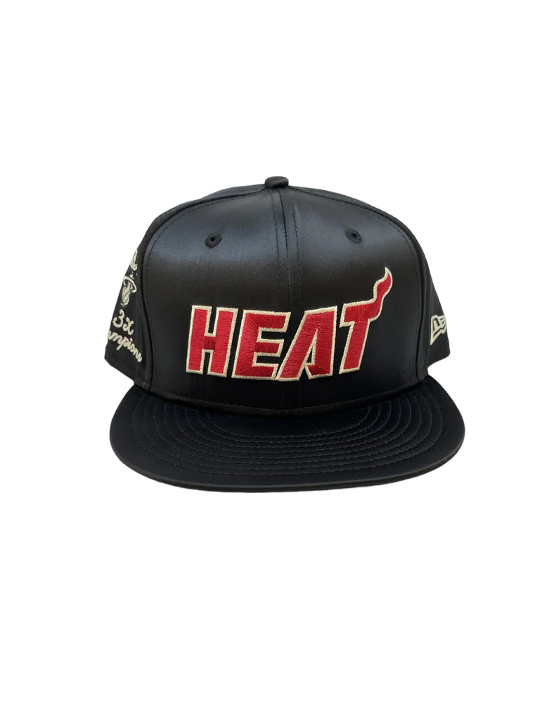 Miami Heat Satin Script Snapback Hat