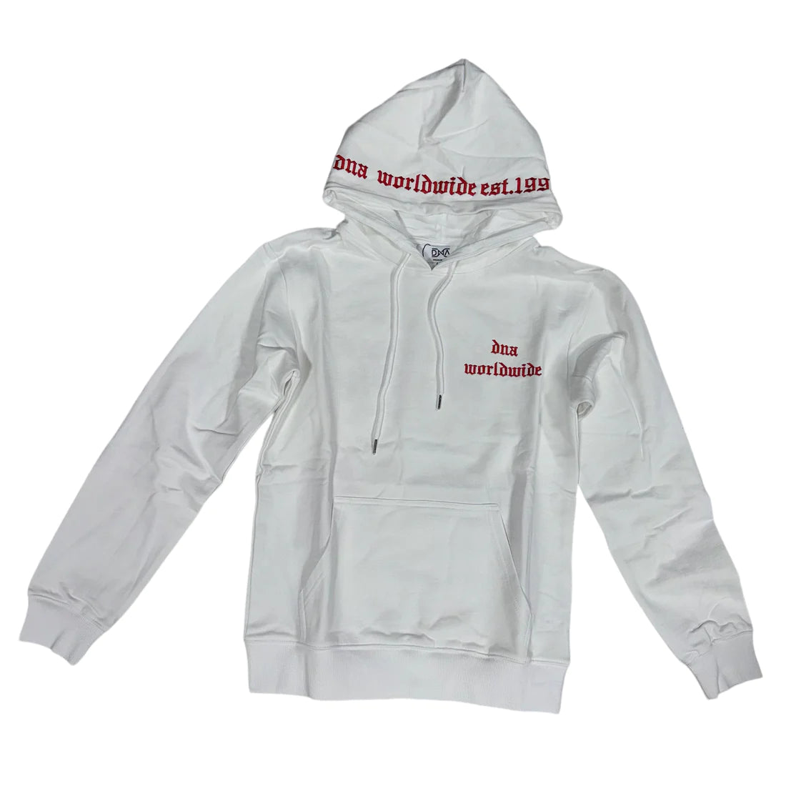 DNA Worldwide Map Hoodie - White/Red