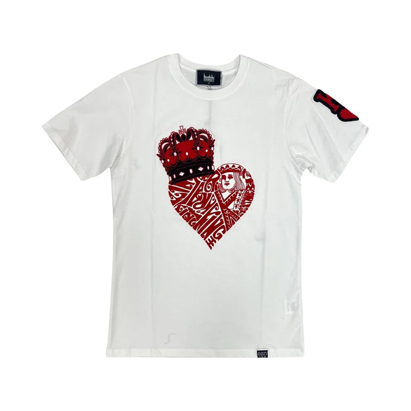 King Of Hearts Tee - White/Red