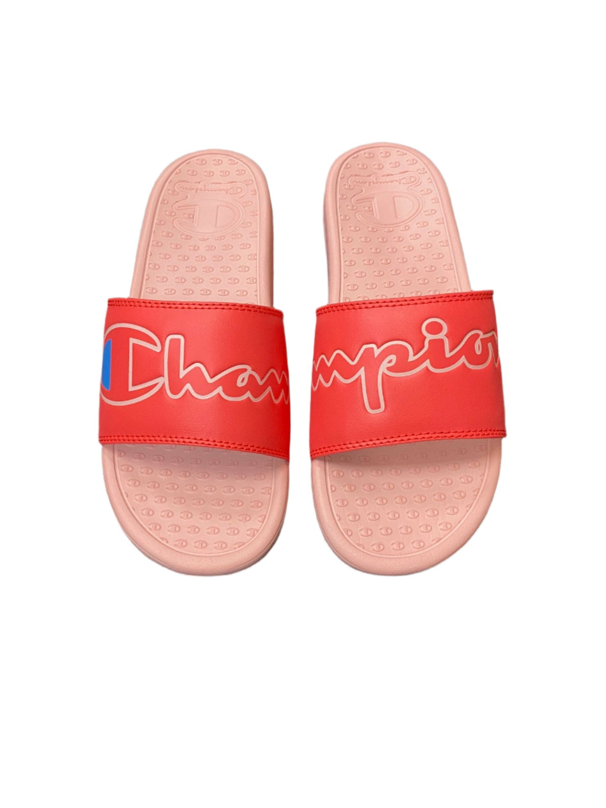 Champion Women's Super Slide 'Split Script - Groovy Papaya Pink