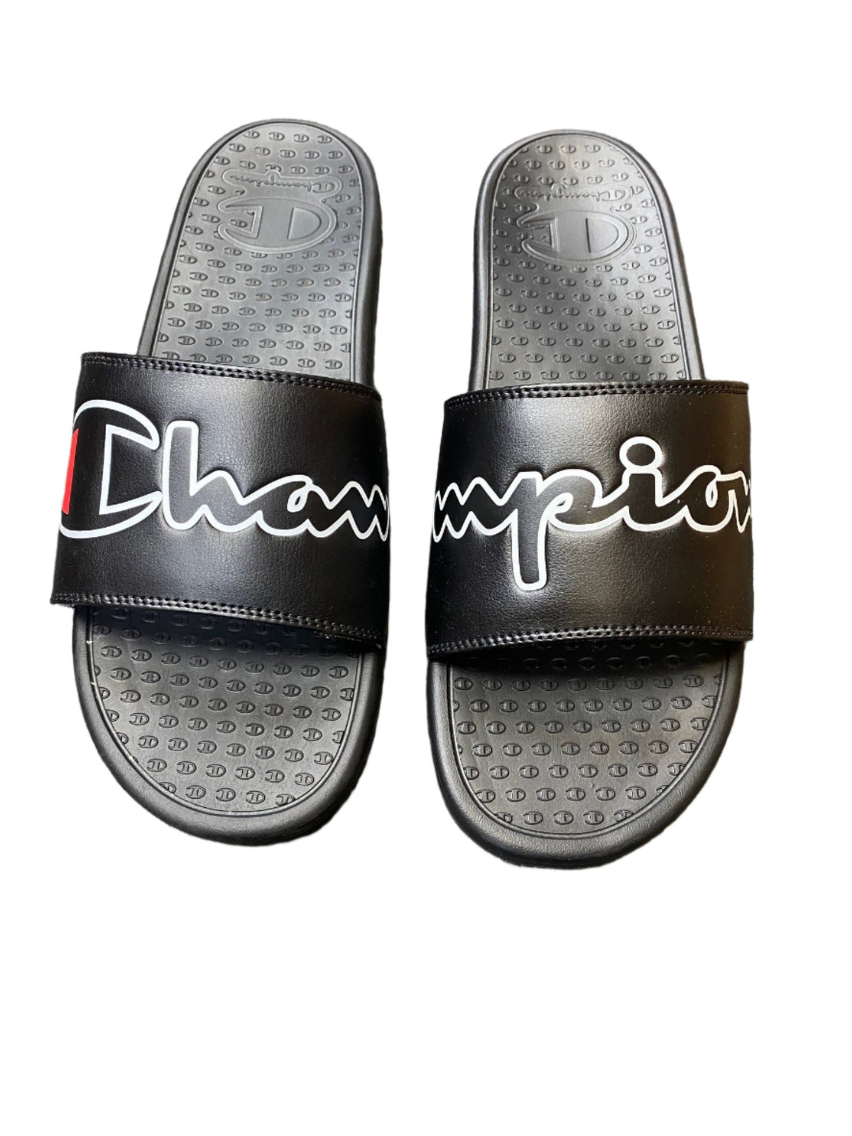 Champion Mens Super Slide Split Script - Black