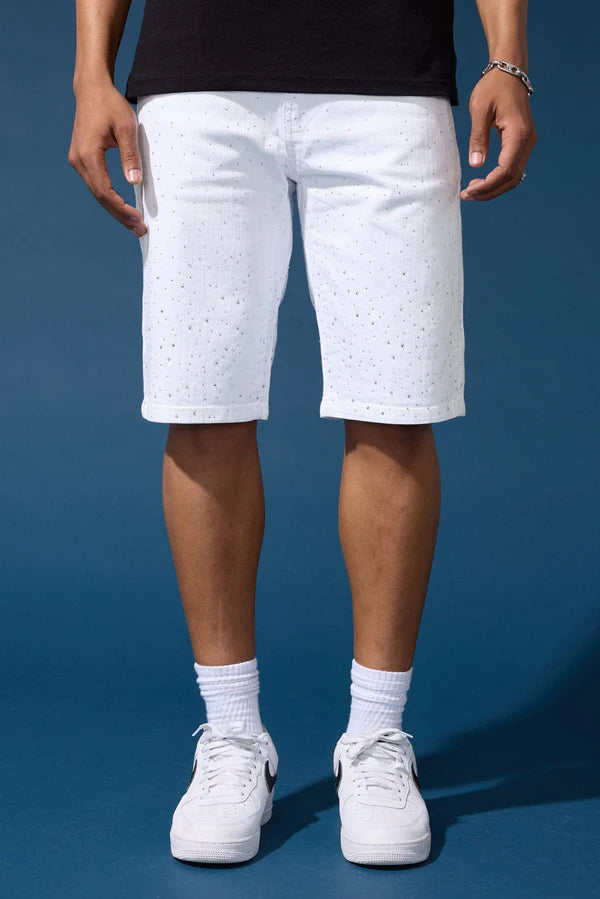 OG-Radiant Denim Shorts (White)
