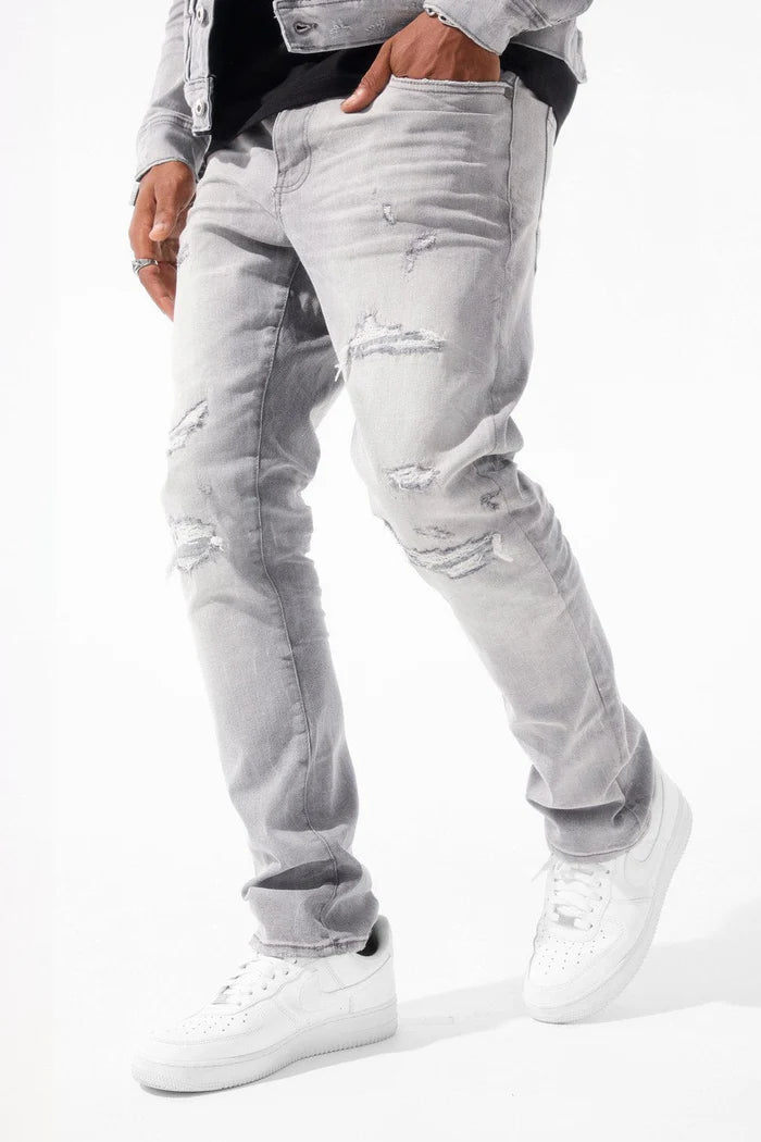 JC - Collins - Meadowlands Azure Denim Jeans- Cement Wash