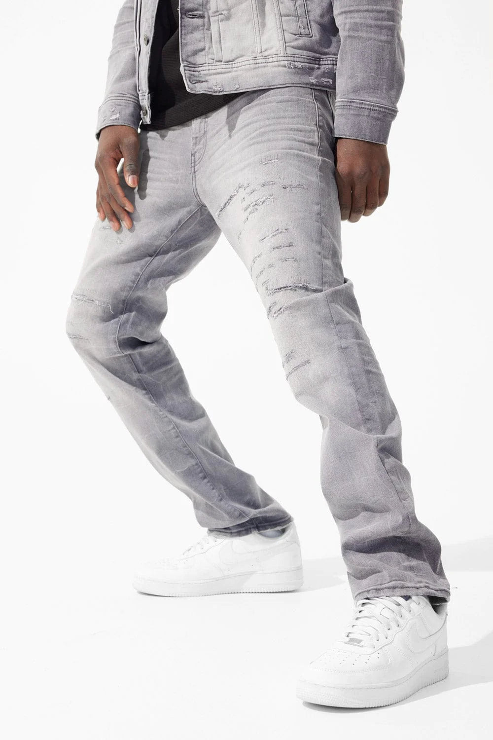 Collins - Amsterdam Monochrome Denim Jeans - Arctic Grey