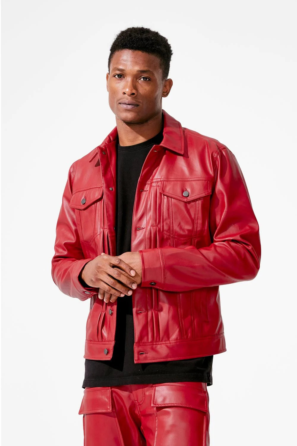 Thriller Trucker Jacket - Red