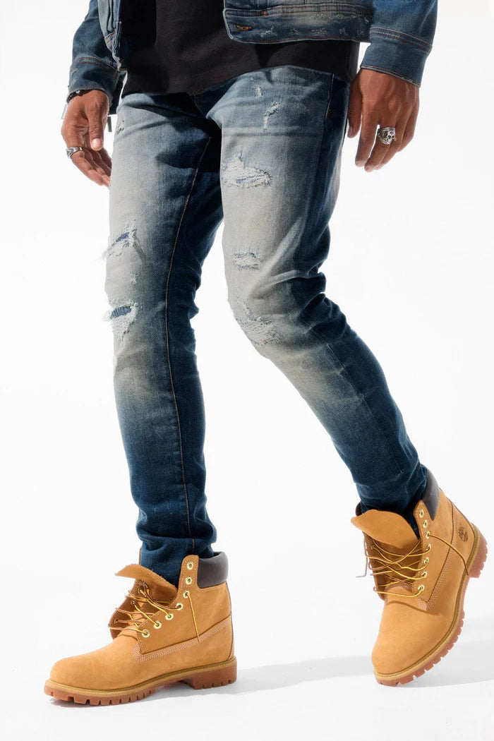 JC - Sean - Meadowlands Monochrome Denim Jeans - Desert Blue