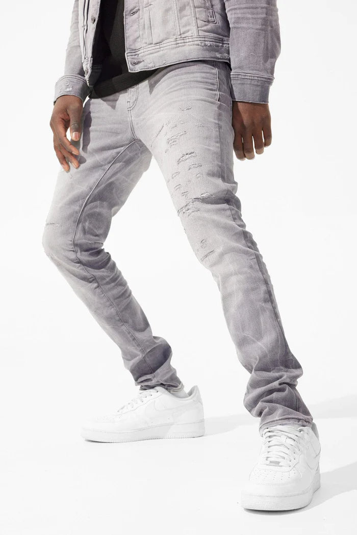 Ross - Amsterdam Monochrome Denim Jeans - Arctic Grey