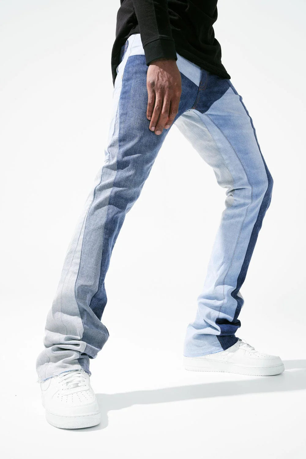 Martin Stacked - Geometric Denim Jeans - Lager