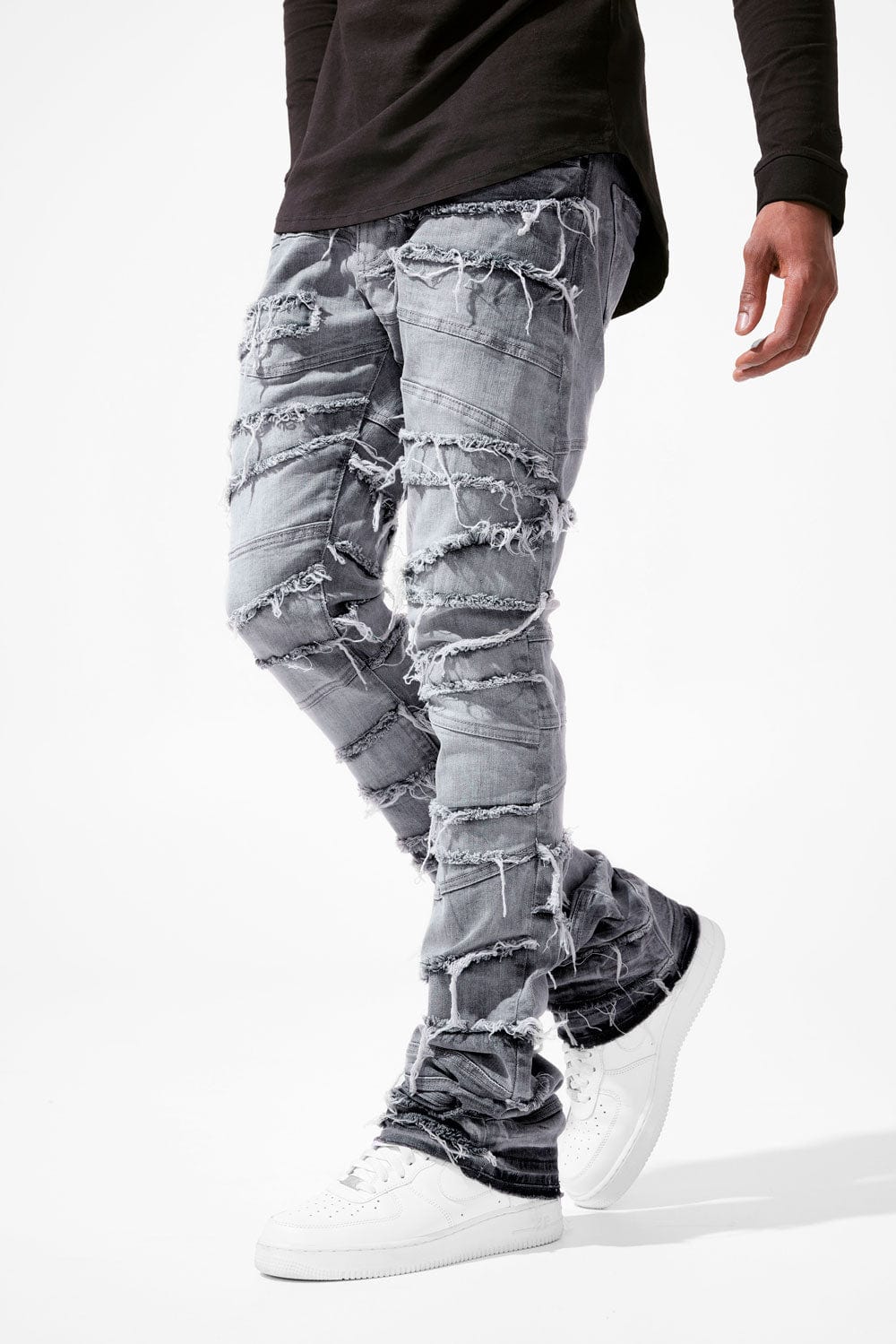 Martin Stacked - Psychosis Denim Jeans - Arctic Grey