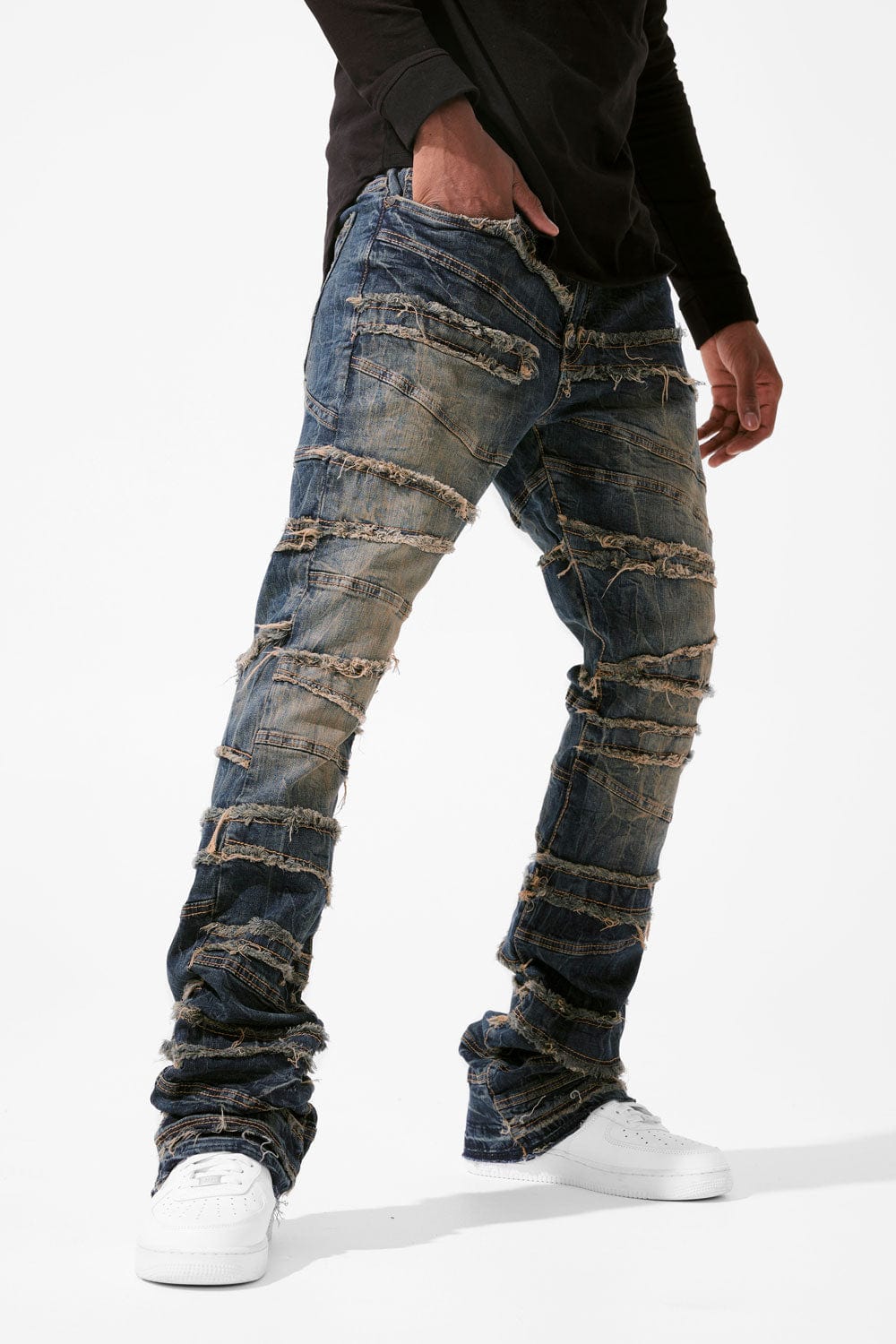 Martin Stacked - Psychosis Denim Jeans - Dark Vintage