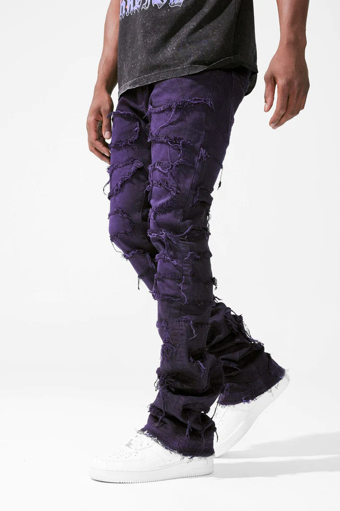 Martin Stacked Oasis Denim Jeans - Purple
