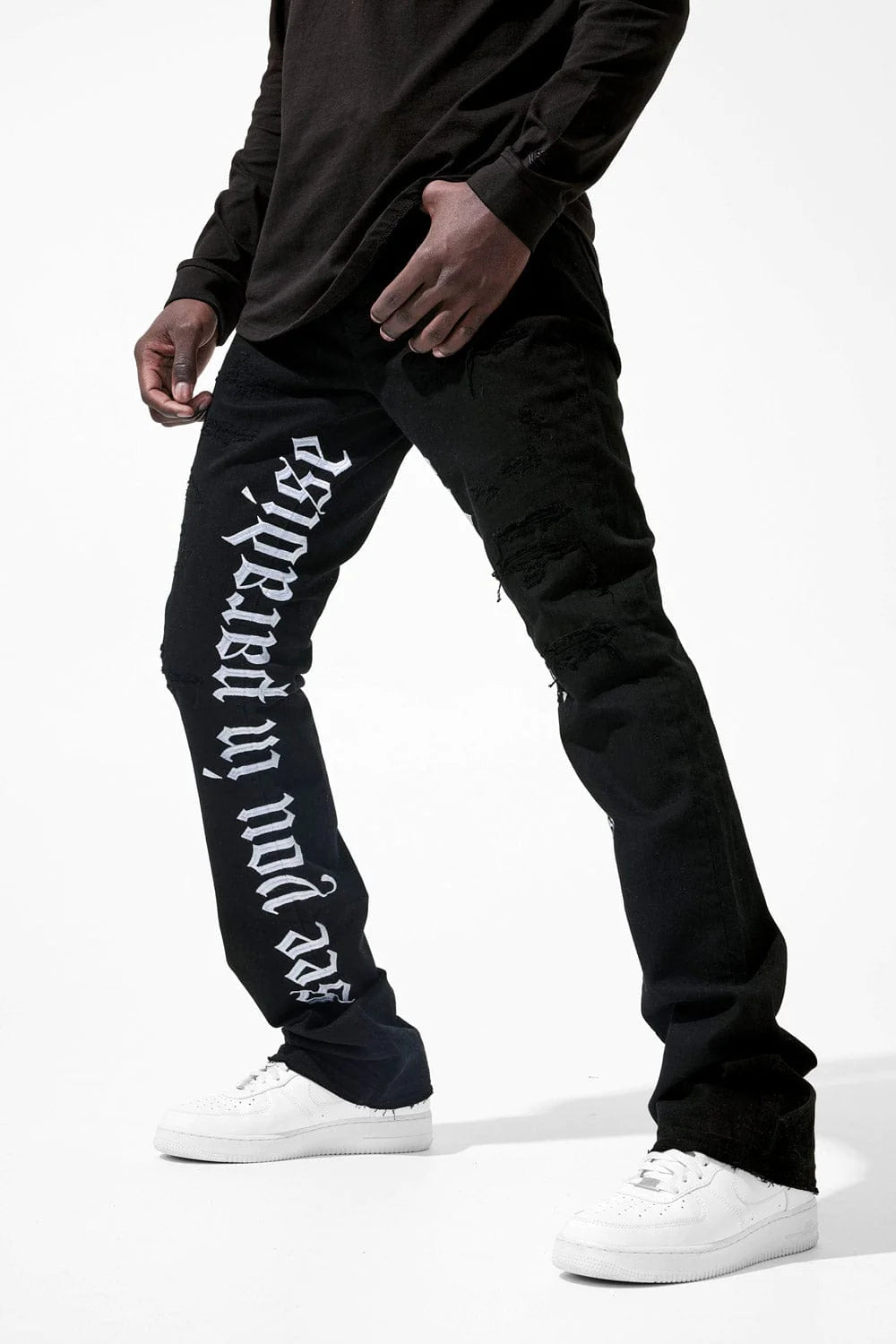 Martin Stacked - See You In Paradise Denim Jeans - Jet Black