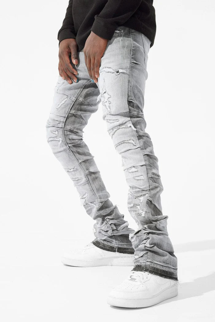 Martin Stacked - Ripple Effect Denim (Artic Grey) JTF1157