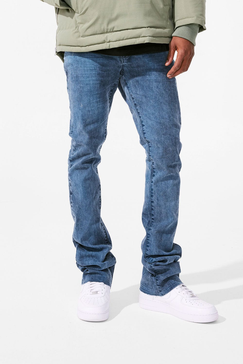 Martin Stacked - Full Bloom Denim Jeans - Ocean Indigo