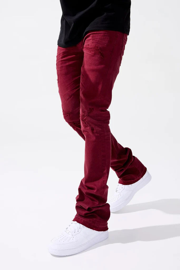 Martin Stacked Tribeca Twill Jeans - Burgundy - JTF956R