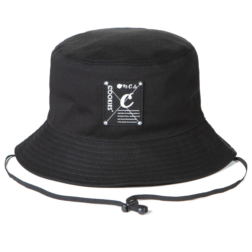 Key Largo Cotton Twill Bucket Hat - Black