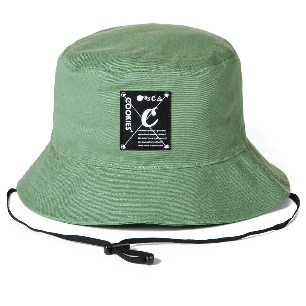 Key Largo Cotton Twill Bucket Hat - Light Olive