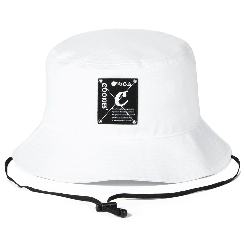 Key Largo Cotton Twill Bucket Hat - White