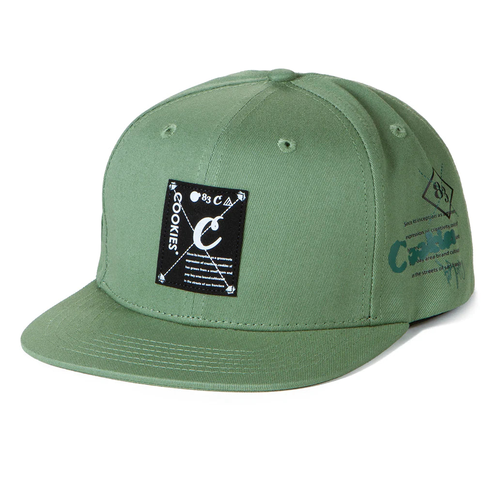 Key Largo Snapback Hat - Light Olive