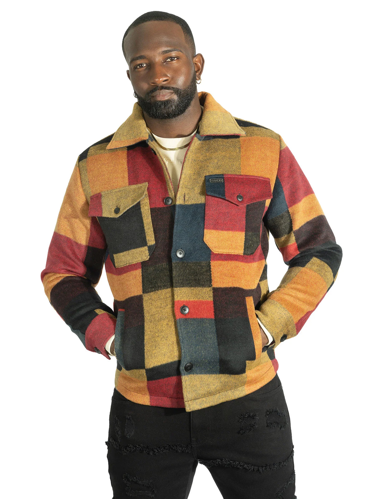 Manzoli Wool Jacket (Navy)