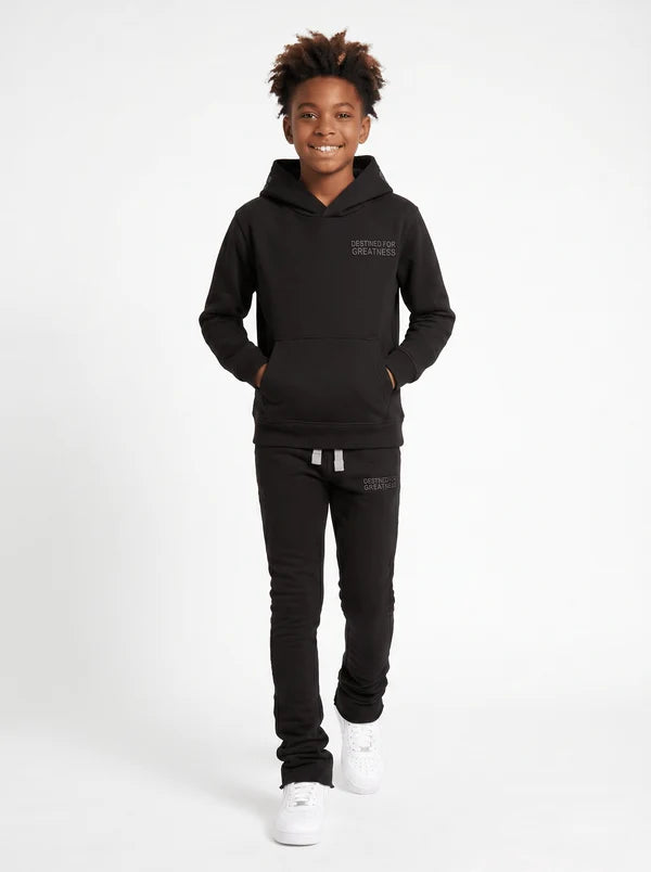 Kids DFG Stacked Sweatpants (Noir)