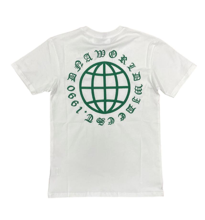 DNA Premium - Worldwide 1990 T-shirt - White/Green