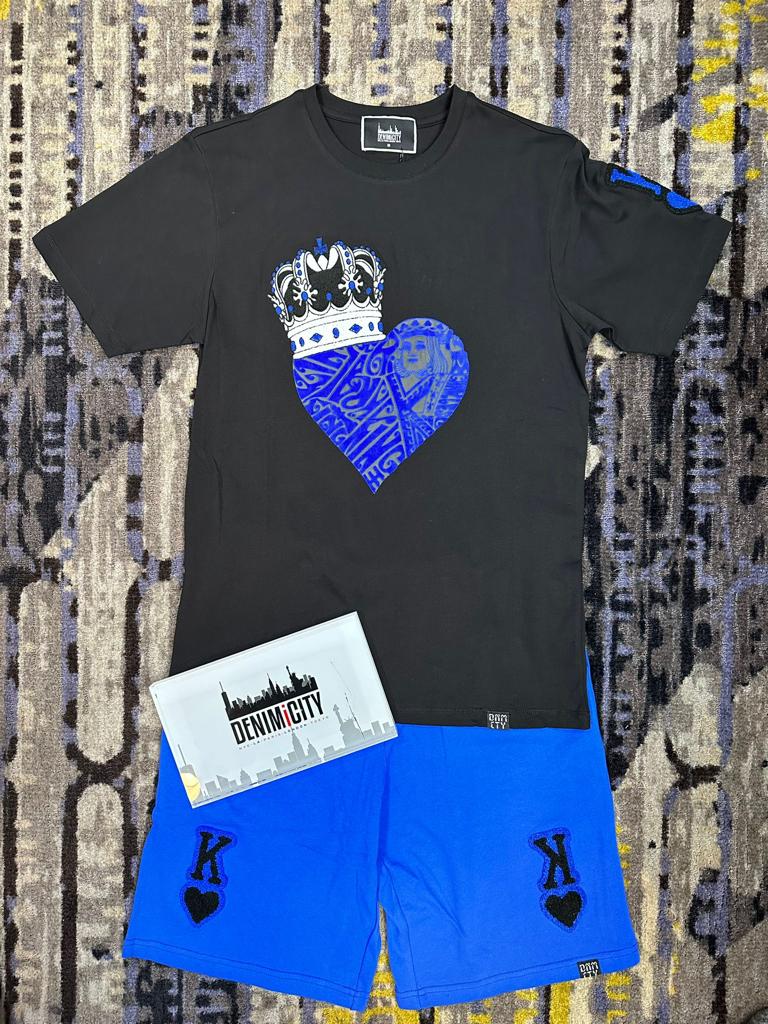 King Of Hearts Set - Black/Blue