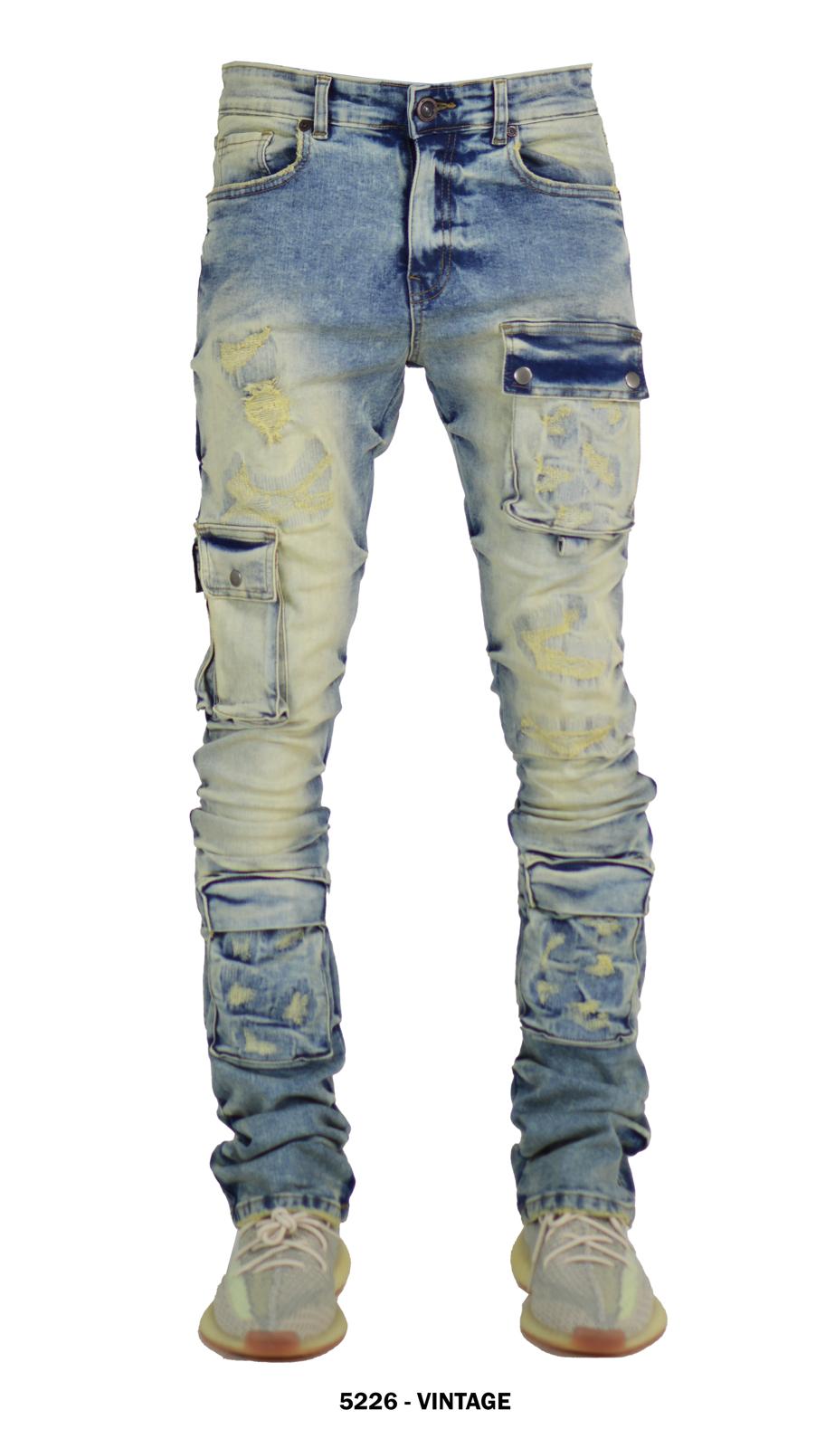 "Deep Pockets" Denim Jeans - Vintage