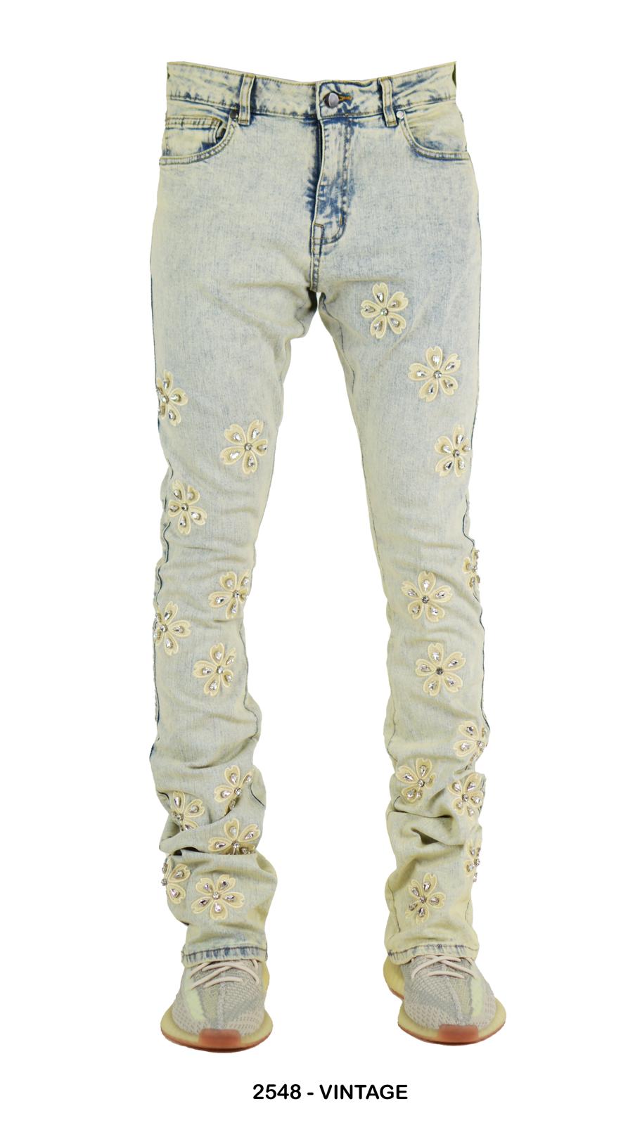 Focus Diamond Stacked Jeans (Vintage)