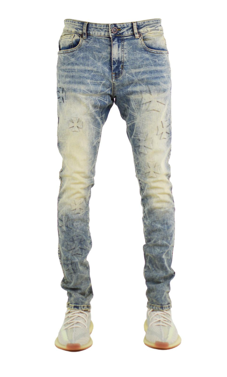 Embossed Slim Denim (Vintage)