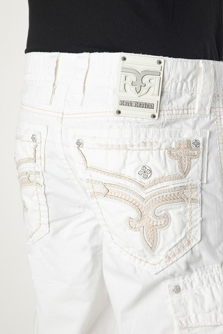 RR - White Cargo Shorts