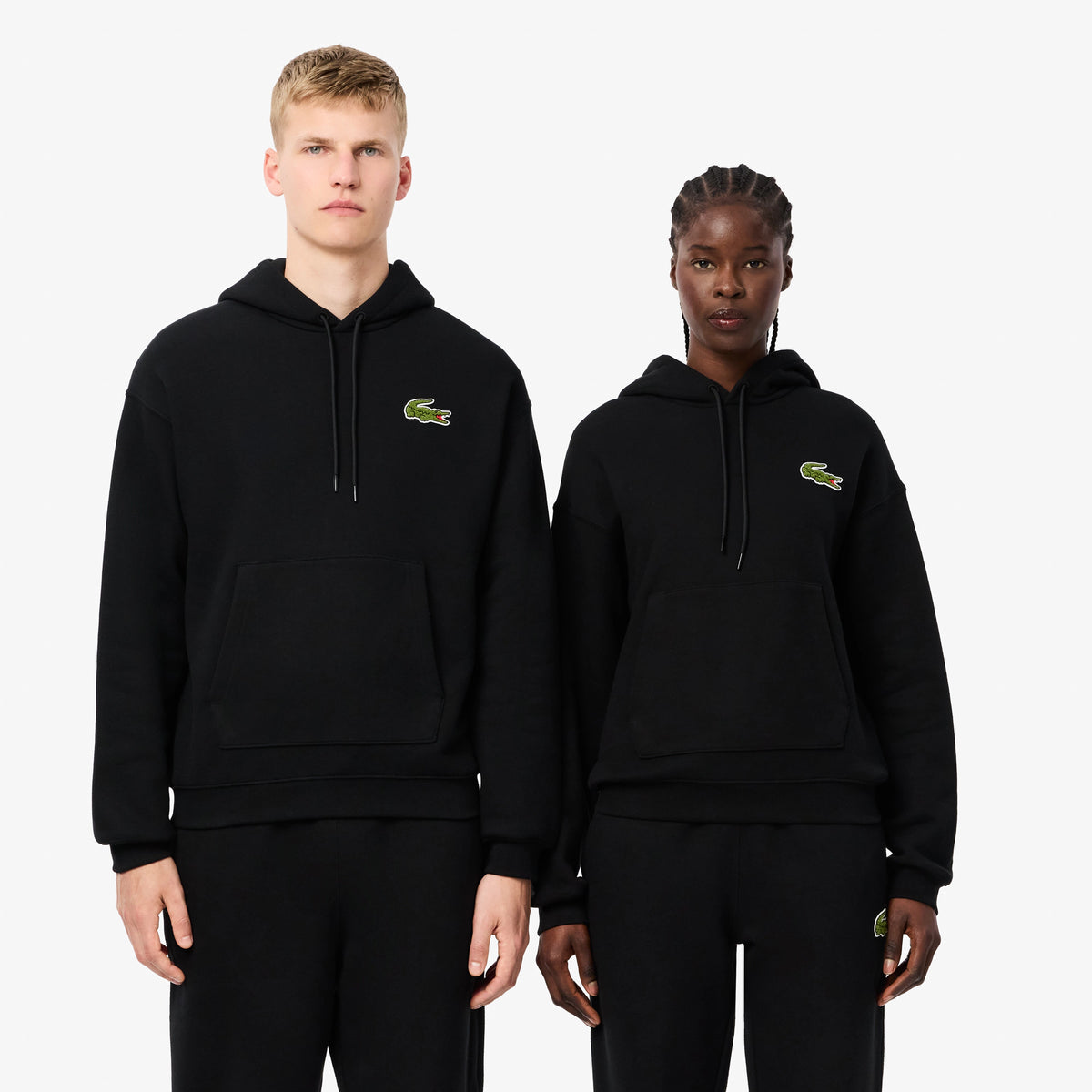 Lacoste - Unisex Loose Fit Sweatset - Black