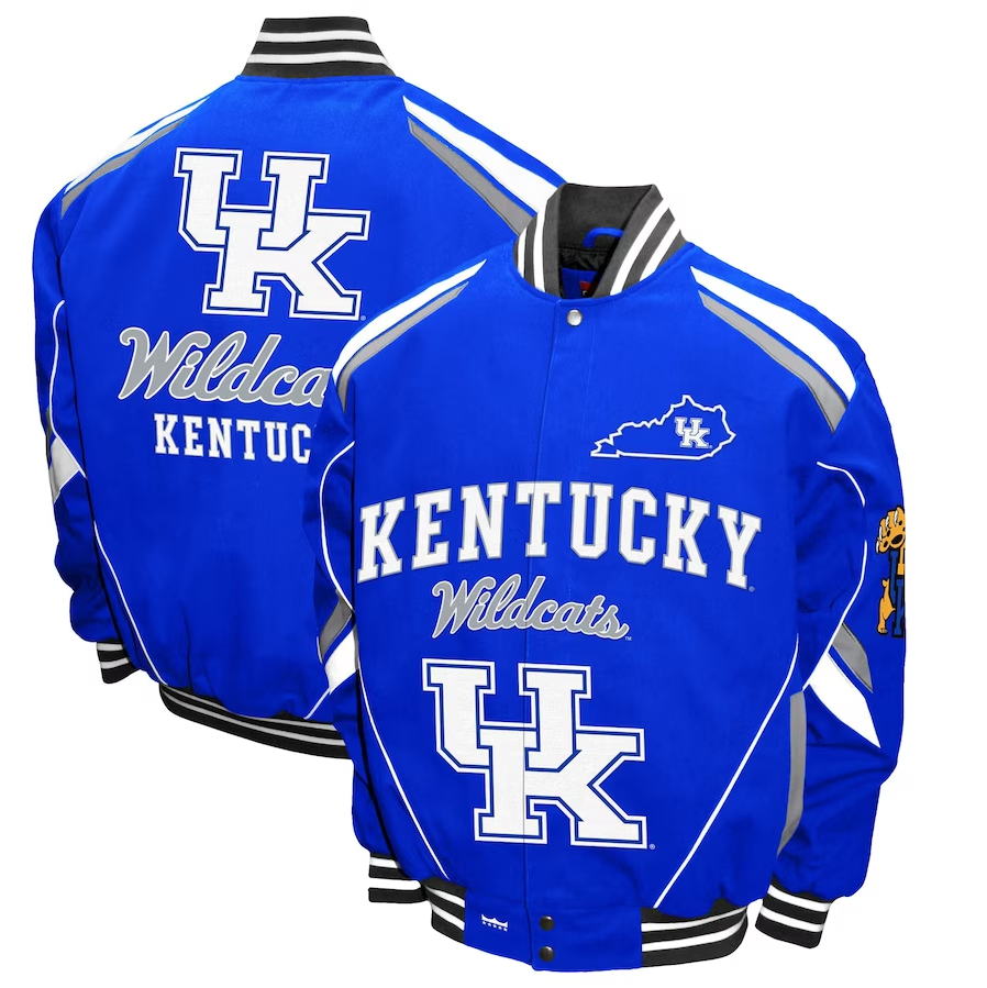Kentucky Wildcats Stout Twill Full-Snap Jacket - Royal Blue