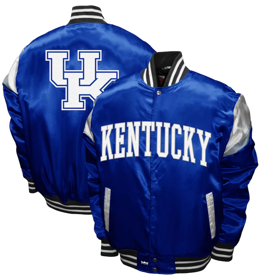 Kentucky Wildcats Power Satin Full-Snap Jacket - Royal Blue