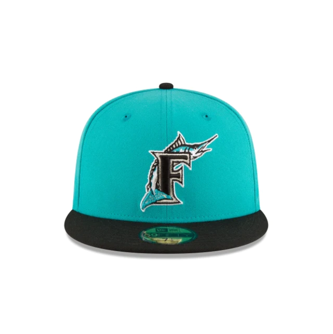 Florida Marlins World Series Teal Wool Fitted Hat