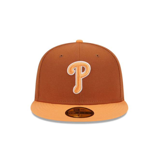 Philadelphia Phillies Spring Color Pack Fitted Hat - Brown/Orange