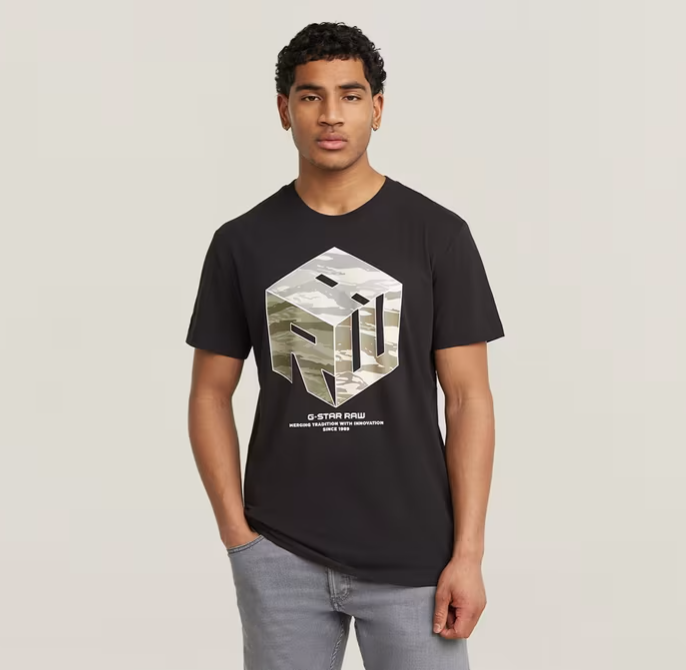 Cube T-Shirt - Dark Black