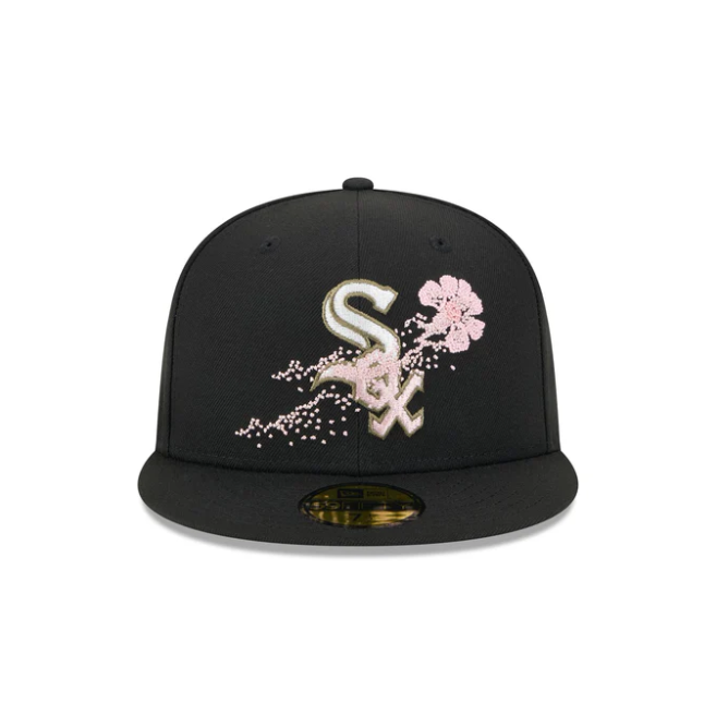 Chicago White Sox Dotted Floral Fitted Hat