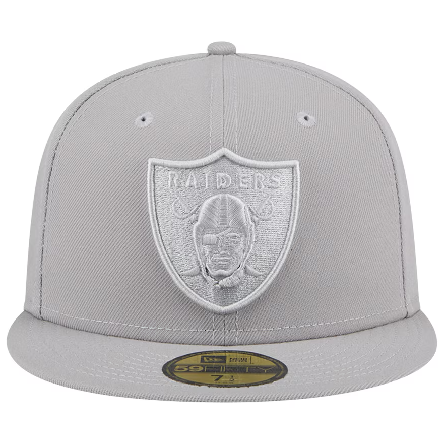 Las Vegas Raiders Color Pack Fitted Hat - Gray