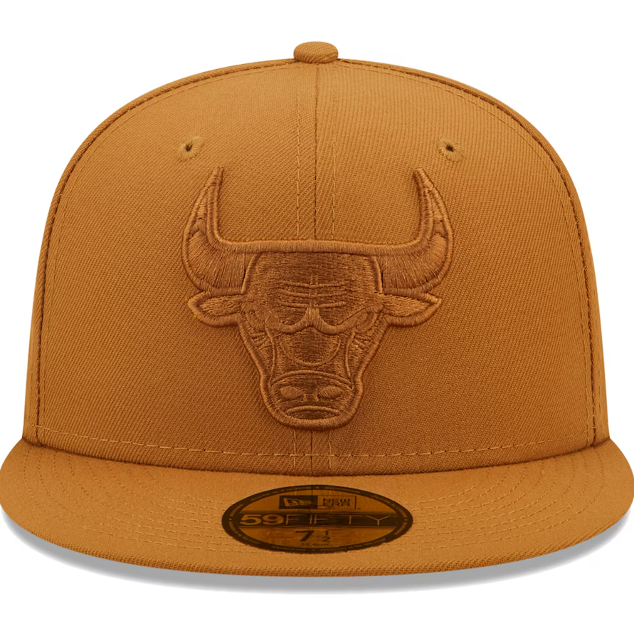 Chicago Bulls Color Pack Fitted Hat - Tan