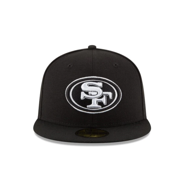 Black & White 59FIFTY Fitted - San Francisco 49ers