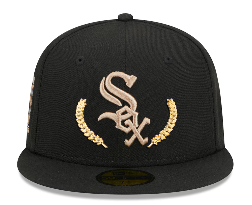 Chicago White Sox New Era Gold Leaf 59FIFTY Fitted Hat - Black